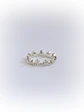 Anillo Espiral Corona Topacio Blanco - Miniatura 2