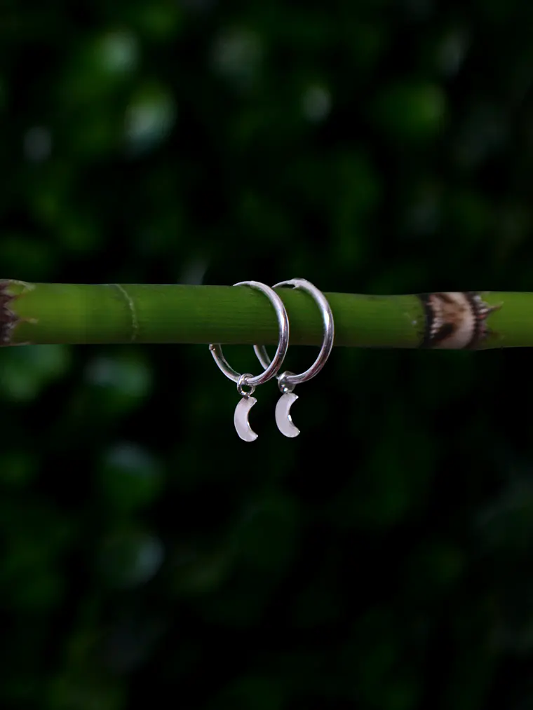 Argollas 12mm Luna Creciente  1
