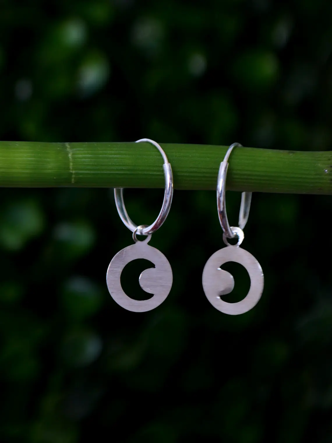 Argollas﻿ 14 mm﻿ Luna Calada 2