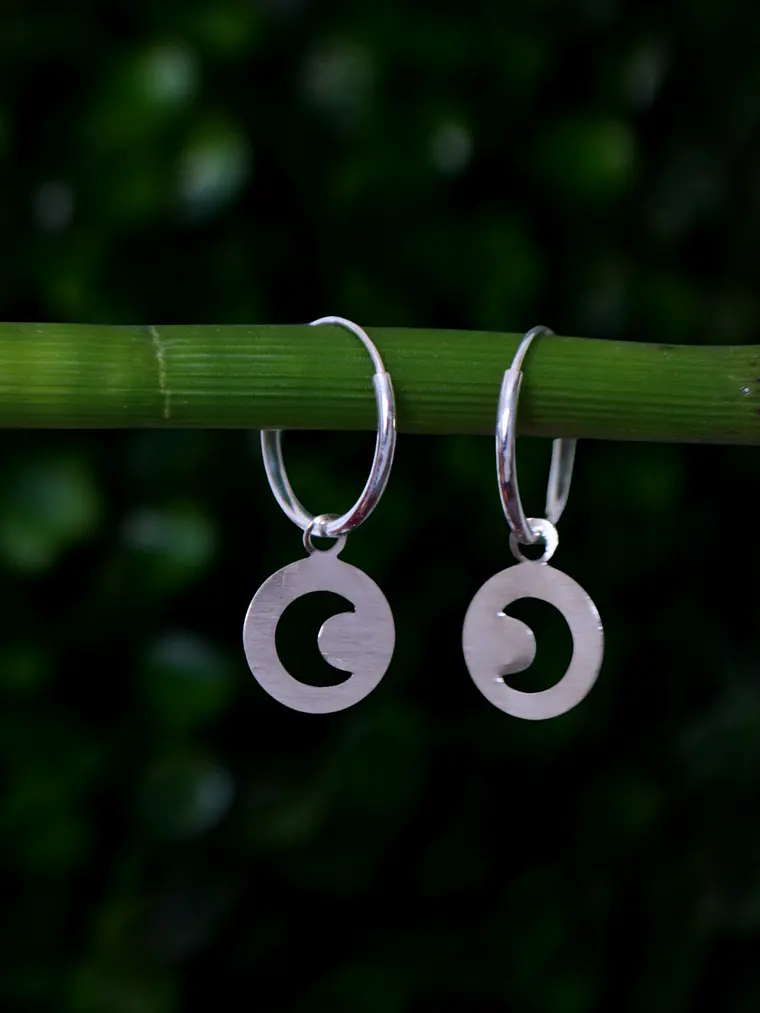 Argollas﻿ 14 mm﻿ Luna Calada 2