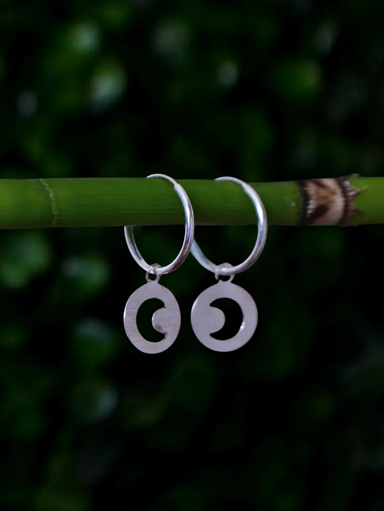 Argollas﻿ 14 mm﻿ Luna Calada 1