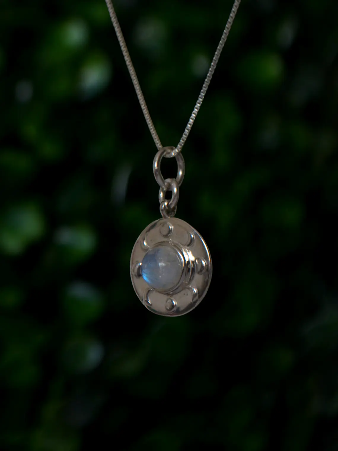 Colgante Fase Lunar Piedra Luna 2