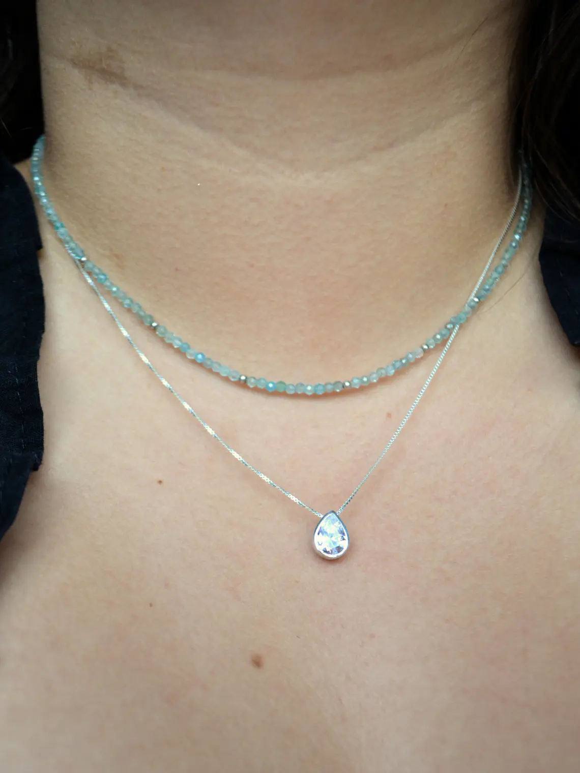 Collar Mostacillas Amazonita 4