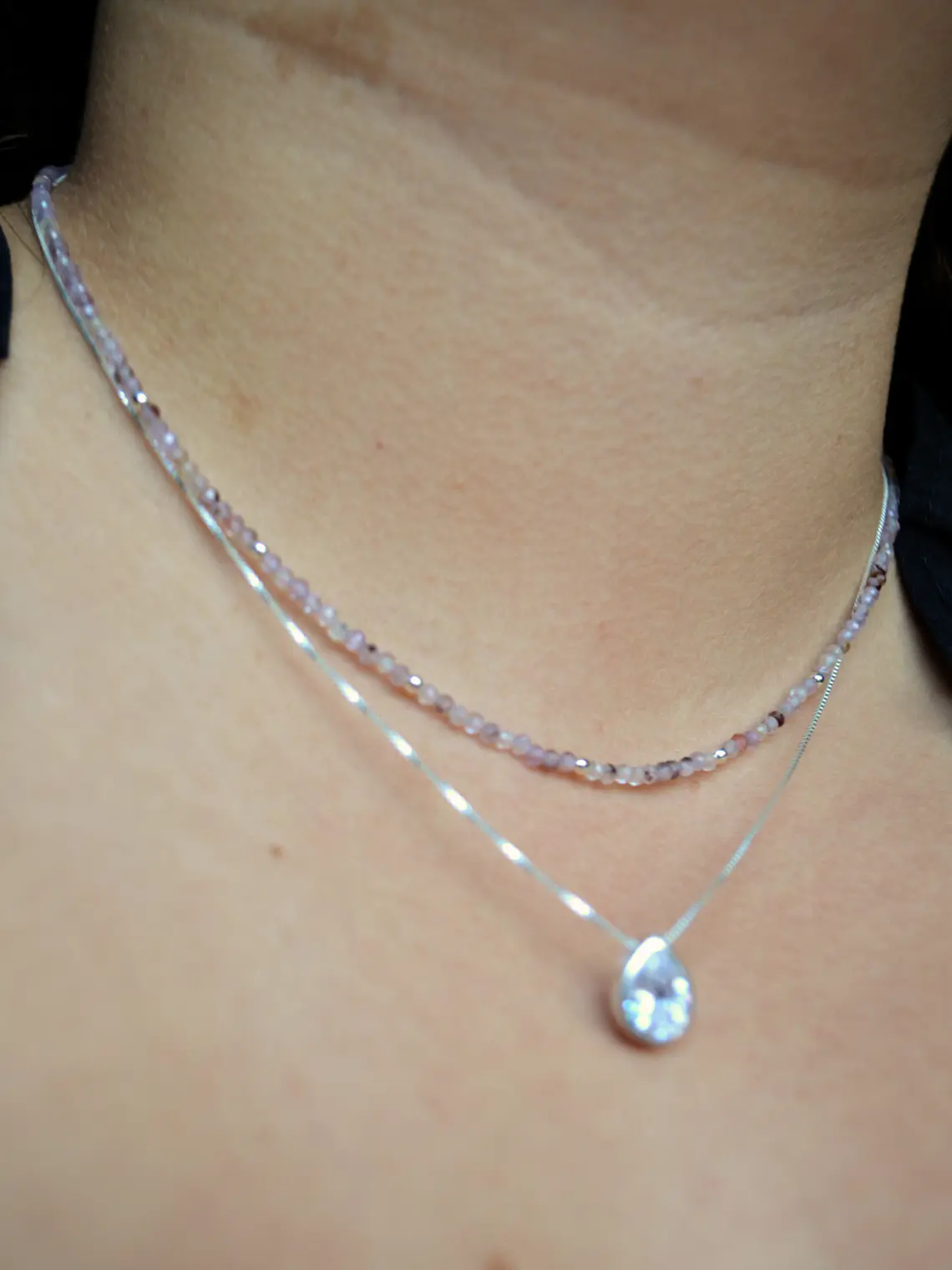 Collar Mostacillas Amatista 1