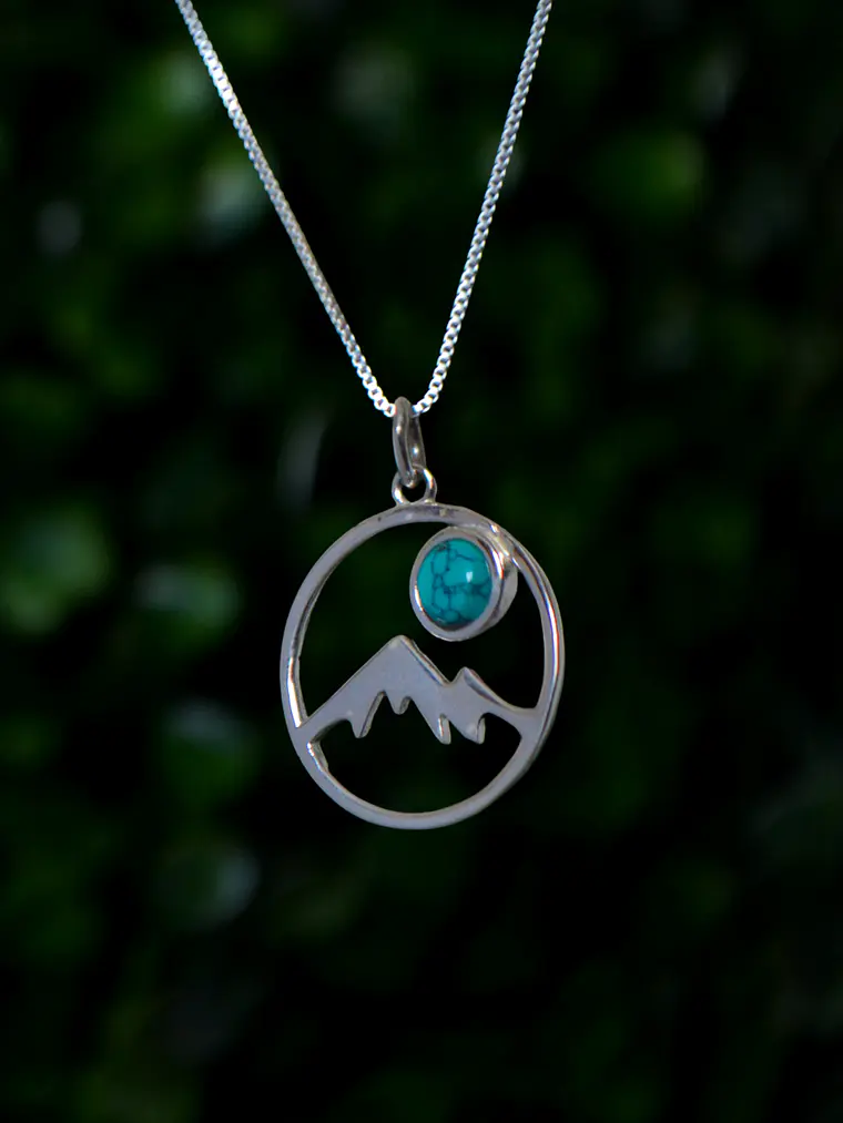 Colgante Montaña y Turquesa 2