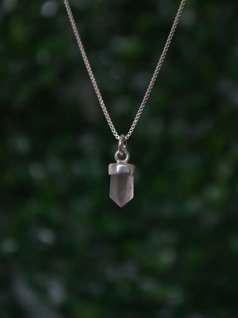 Mini Punta Cuarzo Rosa 1