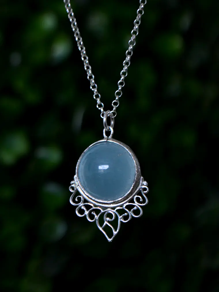 Esfera Giratoria Aguamarina Mandala 1