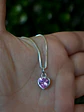 Colgante Punto de Luz Corazón Rosa - Miniatura 3