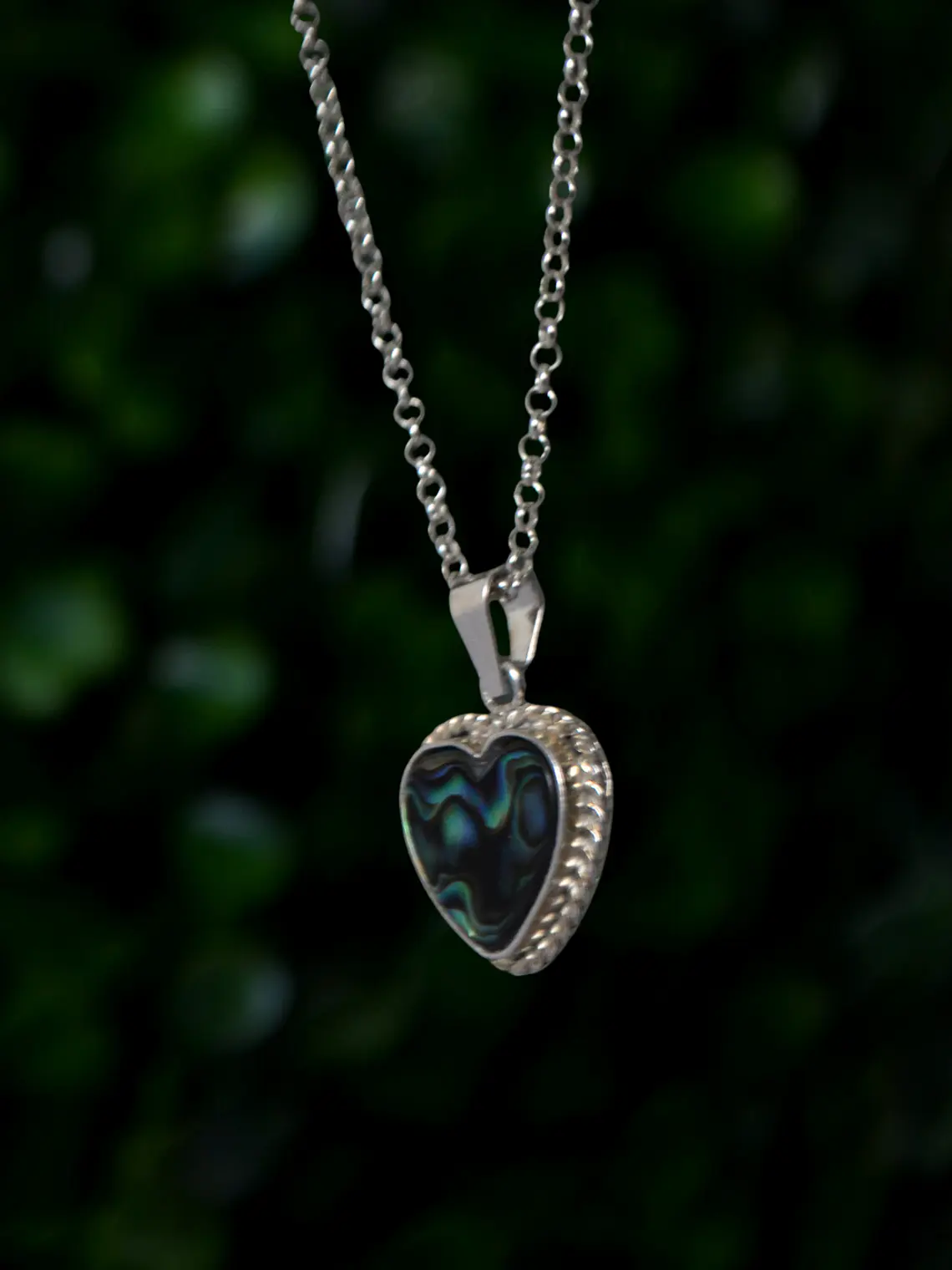 Colgante Corazón Mini Entorchado Abalone 2