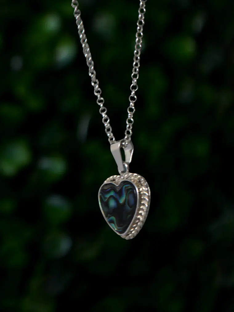 Colgante Corazón Mini Entorchado Abalone 2