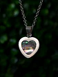 Colgante Corazón Mini Entorchado Abalone - Miniatura 3