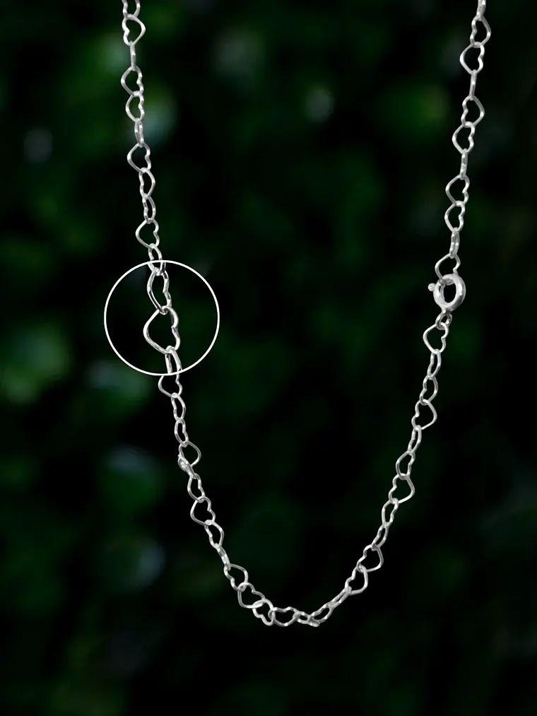 Cadena Corazones 45cm 1