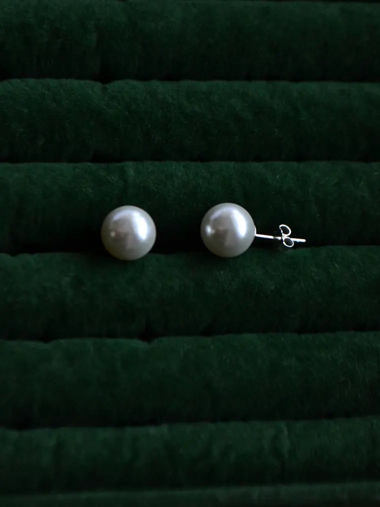 Aros Perlas Plata 925 6