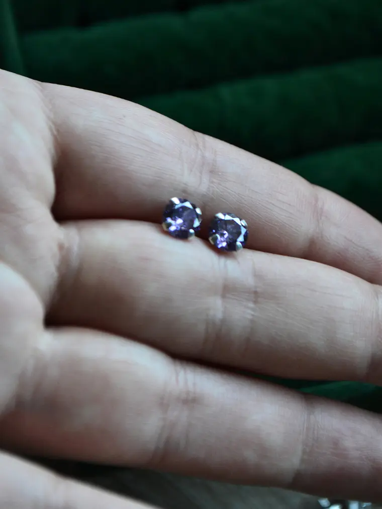 Aros Punto de Luz Morado 6mm 2