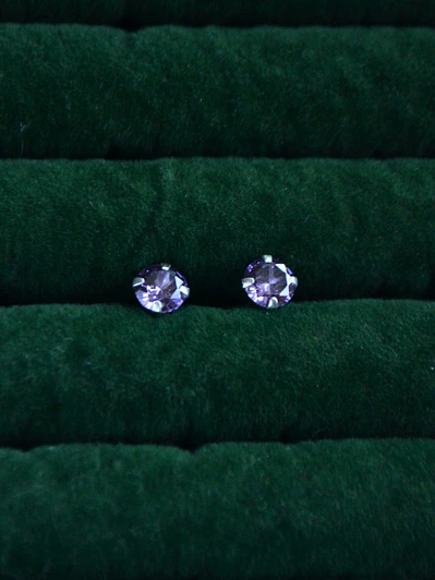 Aros Punto de Luz Morado 6mm