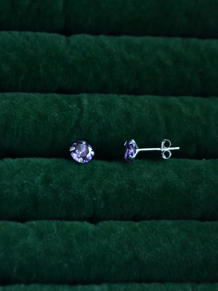 Aros Punto de Luz Morado 6mm 3