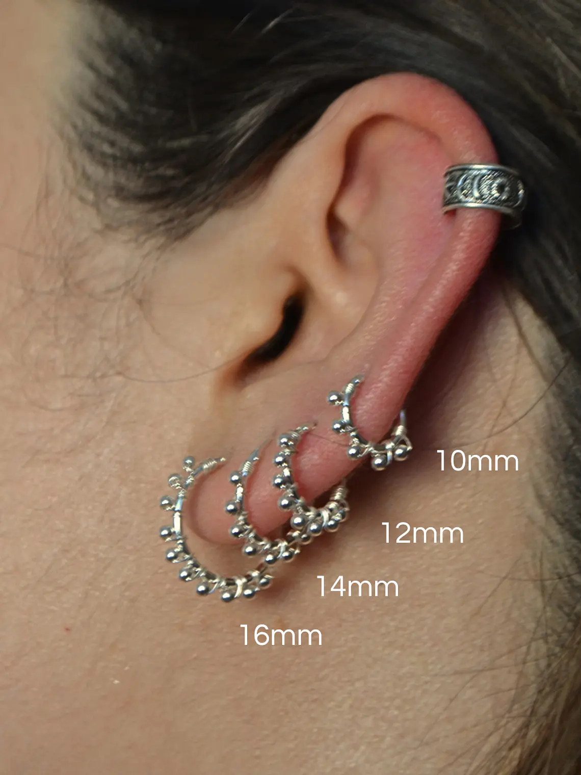 Argollas Esferas Plata 925 1