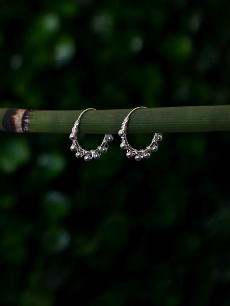 Argollas Esferas Plata 925 6