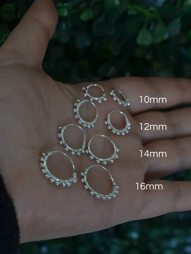 Argollas Esferas Plata 925 3