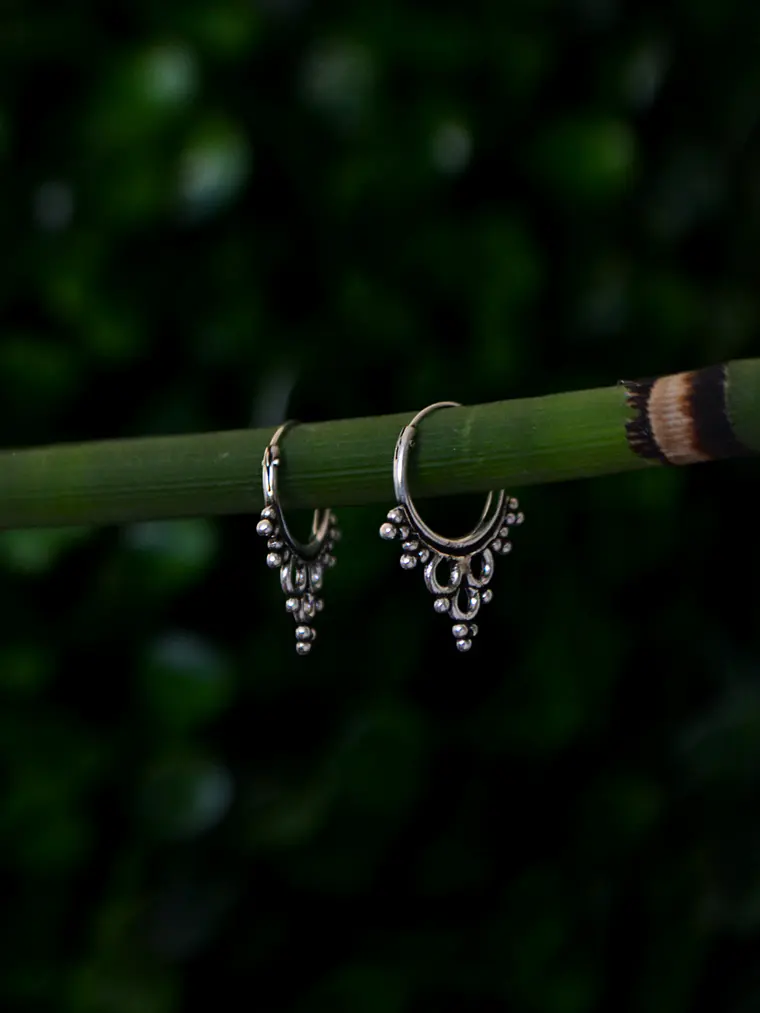 Argollas Tribal Gota 12×20mm 1
