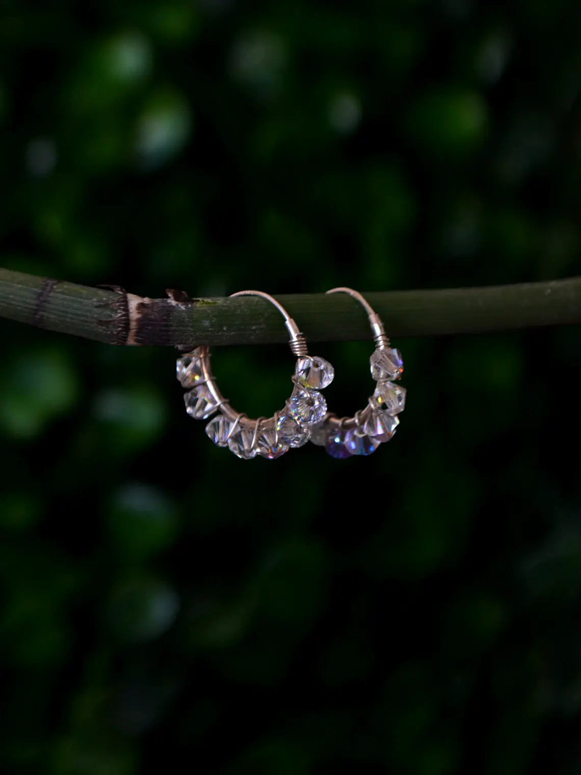Argollas Cristal Tornasol 15mm 1