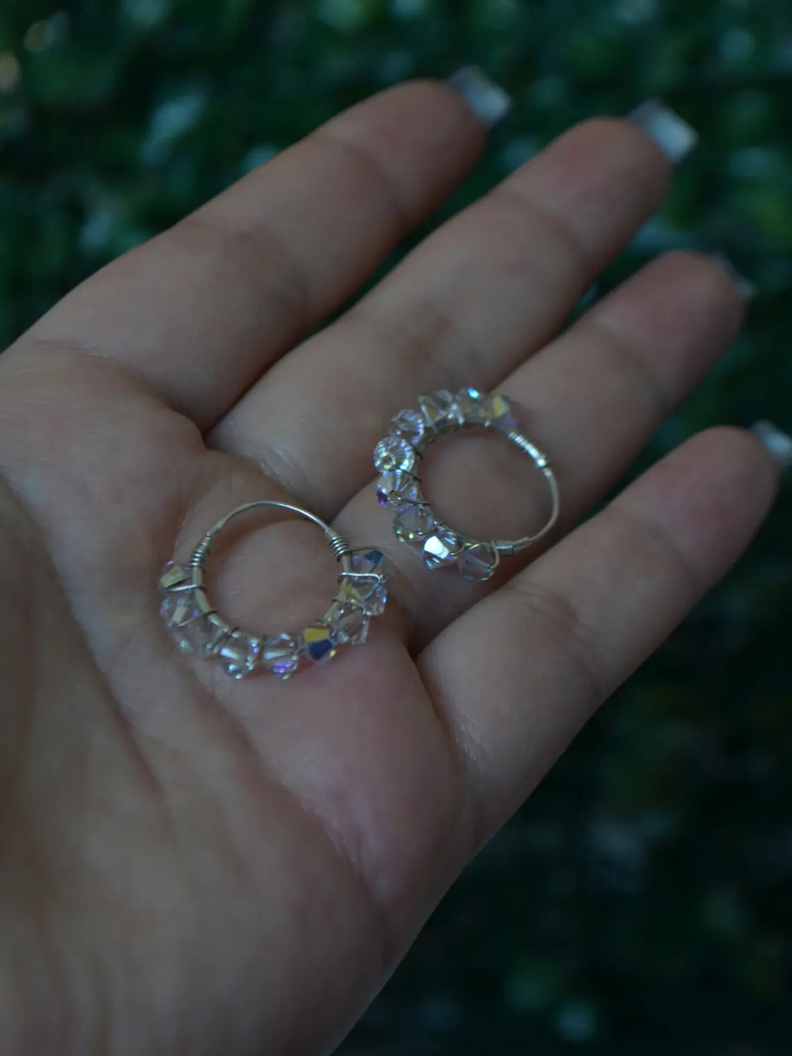 Argollas Cristal Tornasol 15mm 4