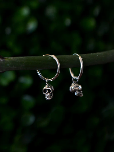 Argollas Calavera Halloween 12mm
