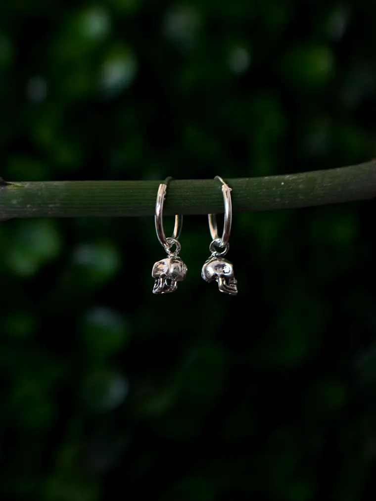 Argollas Calavera Halloween 12mm 2