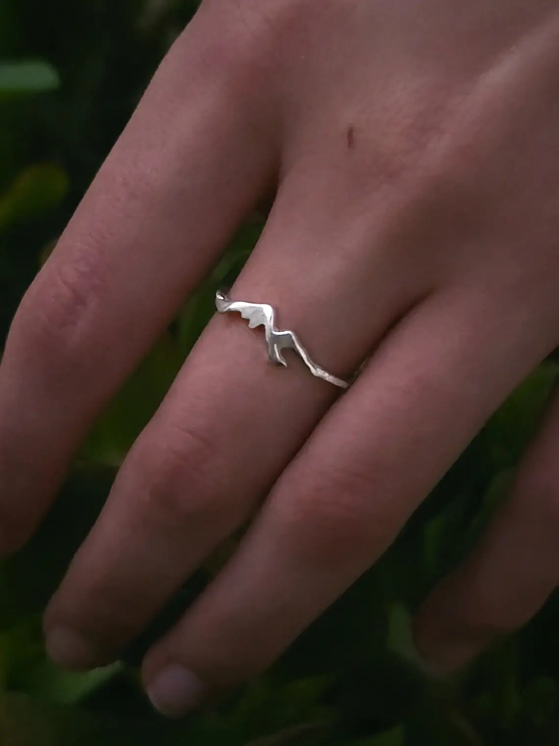 Anillo Montañas Plata 950 6
