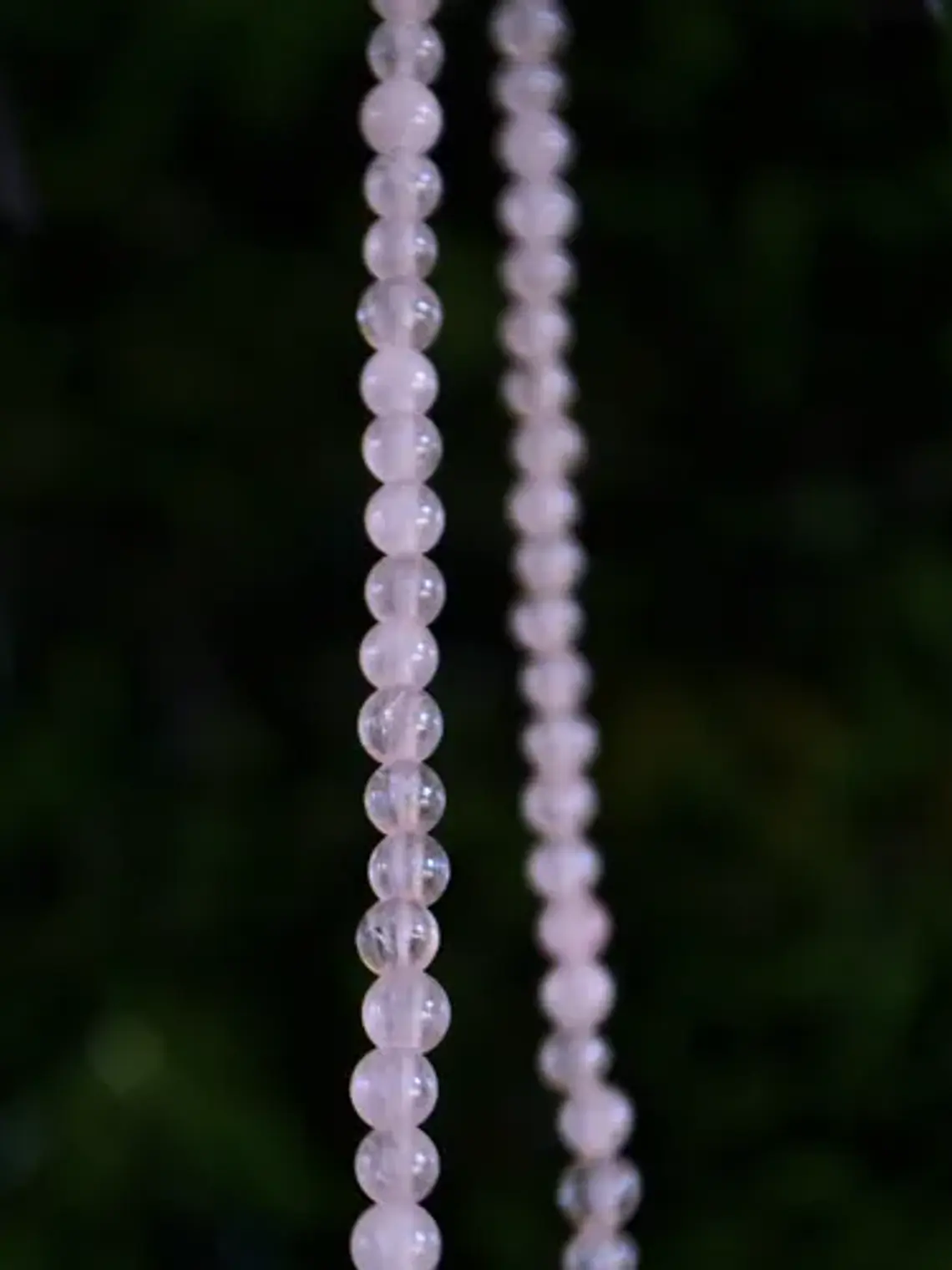 Collar Mostacillas Cuarzo Rosa 3