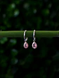 Argollas Gota Circón Rosa - Miniatura 1