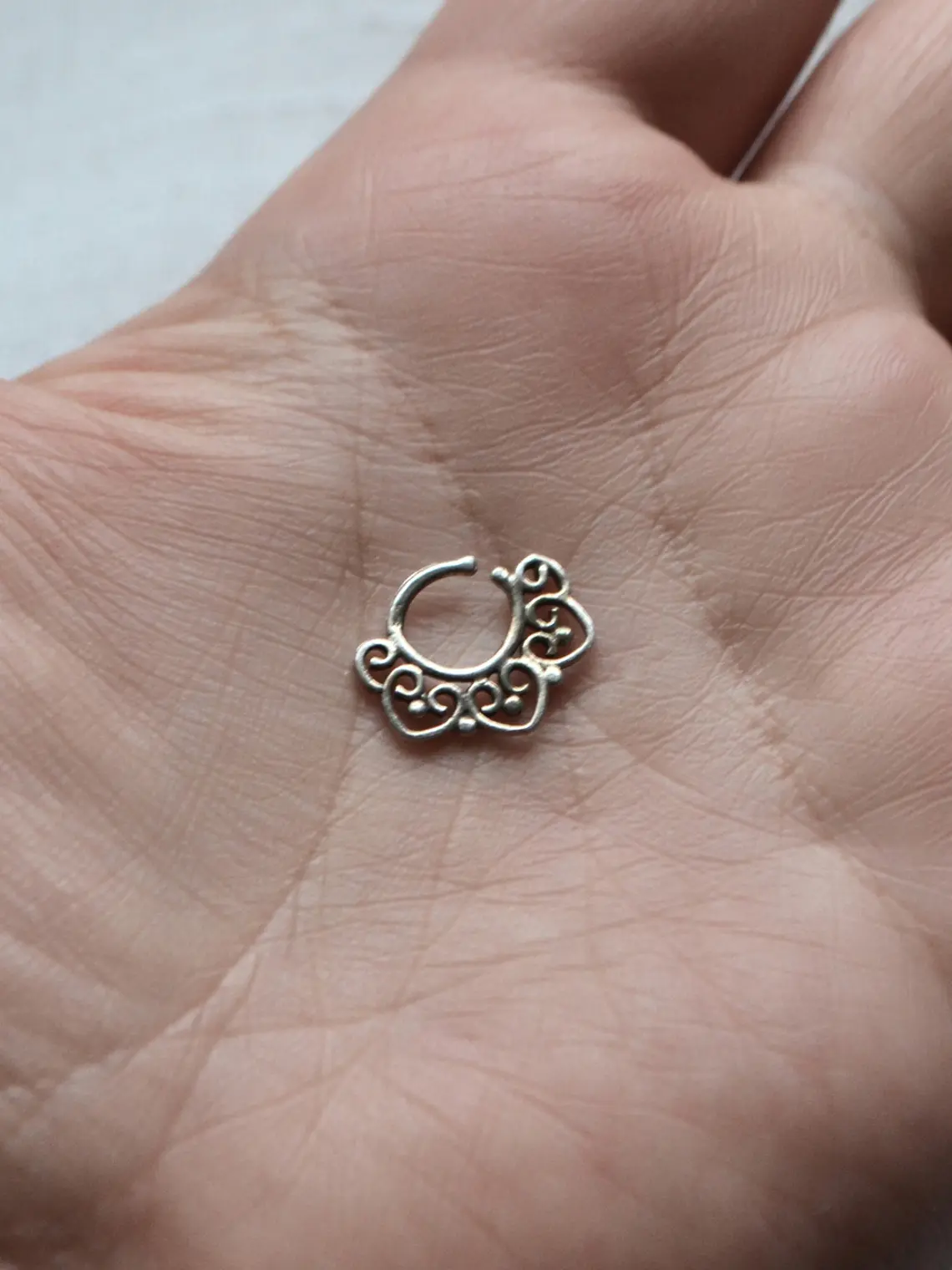 Piercing Septum Tribal – Plata 925 3