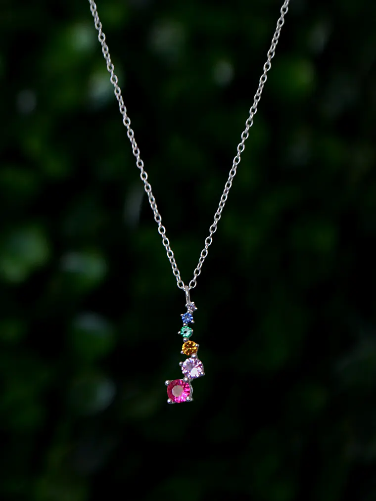 Collar Cascada de Colores 45cm 1