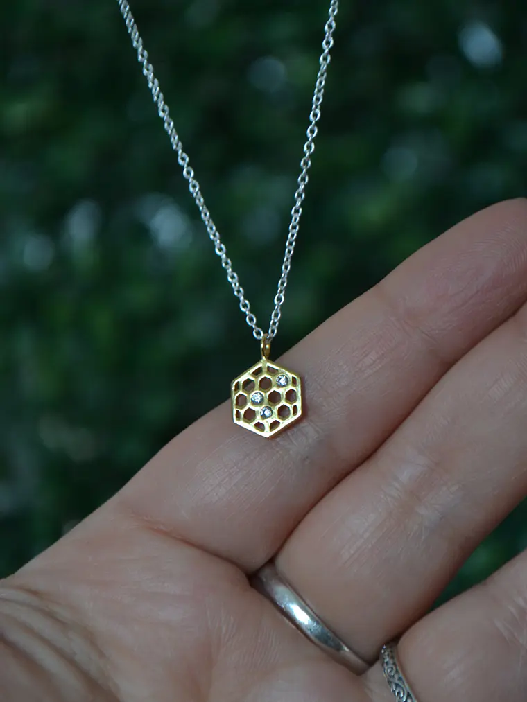 Collar Panal de Abeja 45cm 3