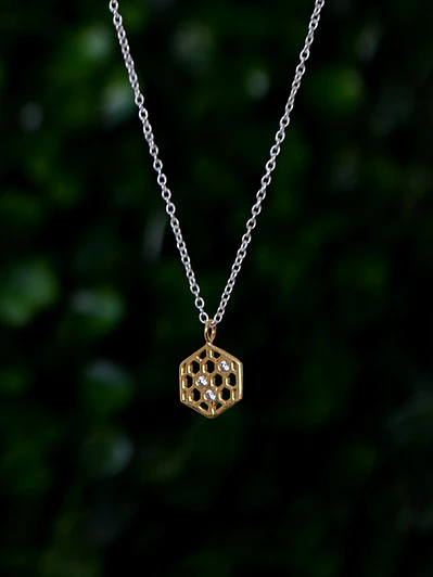 Collar Panal de Abeja 45cm