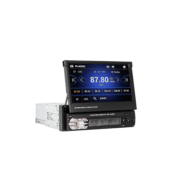 Rádio 1Din Retrátil + 7 Polegadas + MP5 + 1GB + Bluetooth | Armazém Car  ShowOff