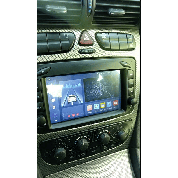 Mercedes W203 - Fase 1 - Rádio Android Especifico | Armazém Car ShowOff