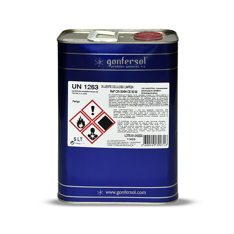 DILUENTE CELULOSO LIMPEZA UN 1263 - GONFERSOL  1