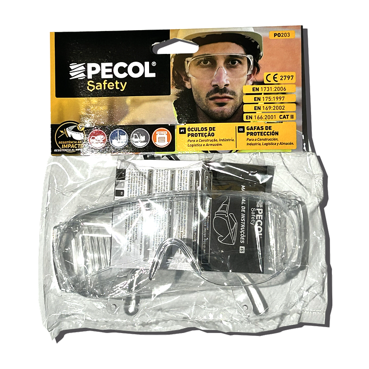 ÓCULOS DE PROTEÇÃO PO 203 - PECOL SAFETY 1