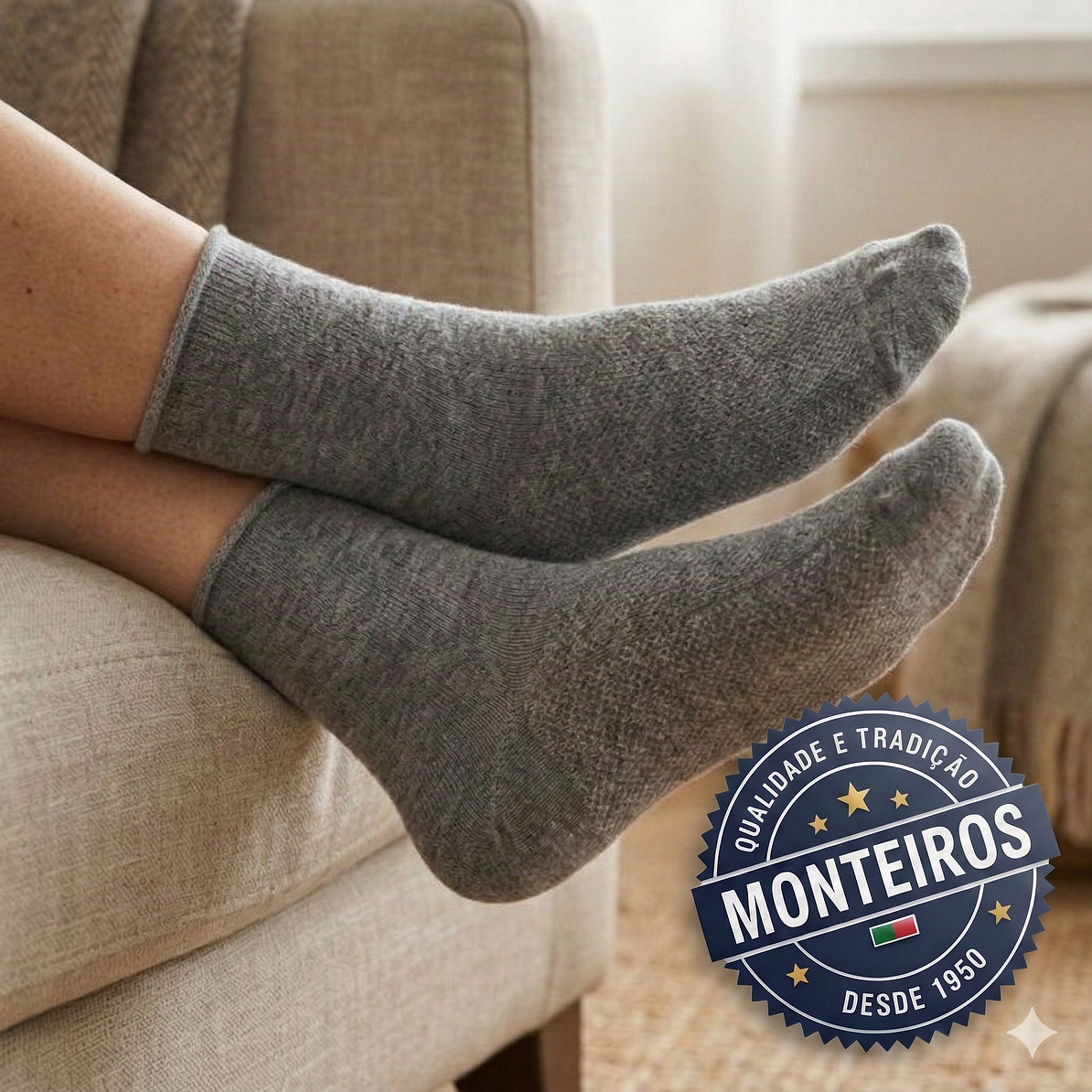 Soquetes de Senhora - sem Punho - Transpirável - Ysabel Mora – 12733 3