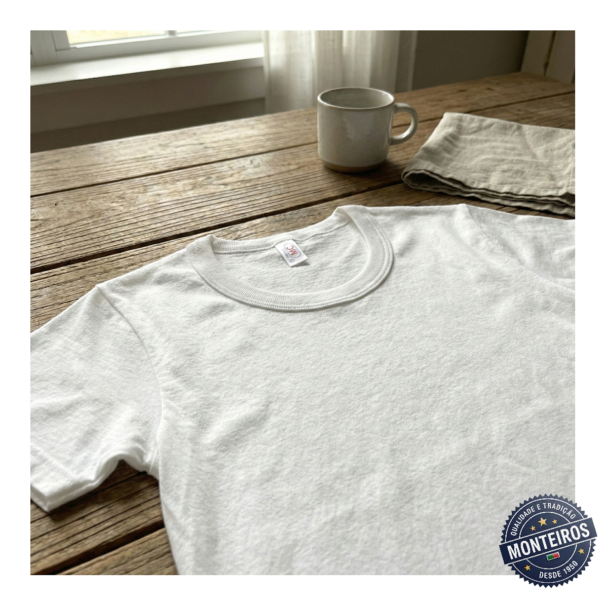 Camisola Interior de Meia Manga sem Carda para Homem MC 503CF 2