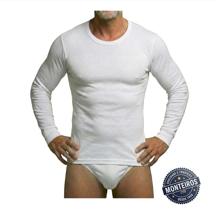 Camisola interior homem manga comprida sem carda 1