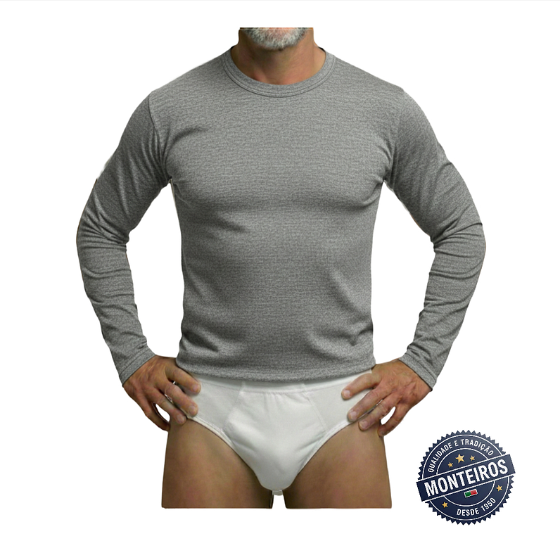 Camisola Interior com Manga Cardada para Homem MC 516F 3