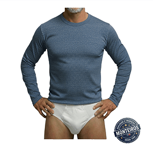 Camisola Interior com Manga Cardada para Homem MC 516F