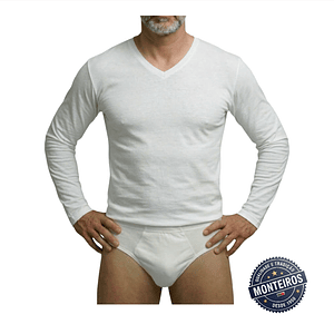 Camisola Interior Térmica com Manga Decote em Bico - Ysabel Mora 70101