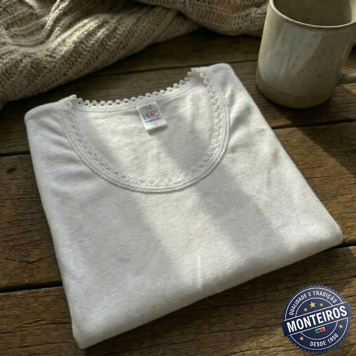 Camisola Interior com Manga sem Carda e Malha Ribe - MC 554F 3