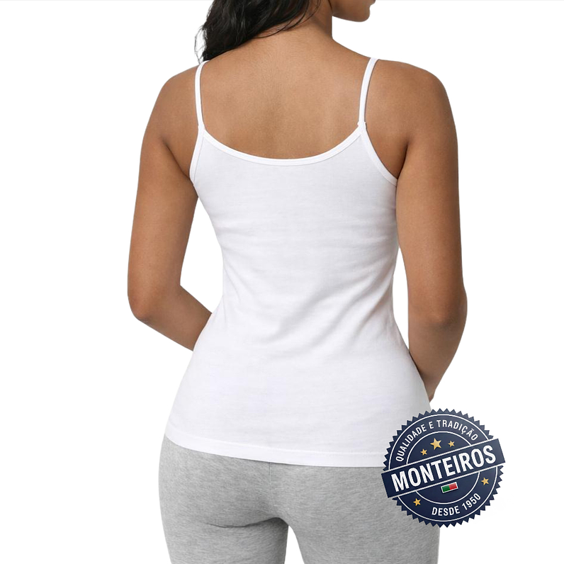 Camisola Interior com Alças em Cetim Finas - MC 560S 2