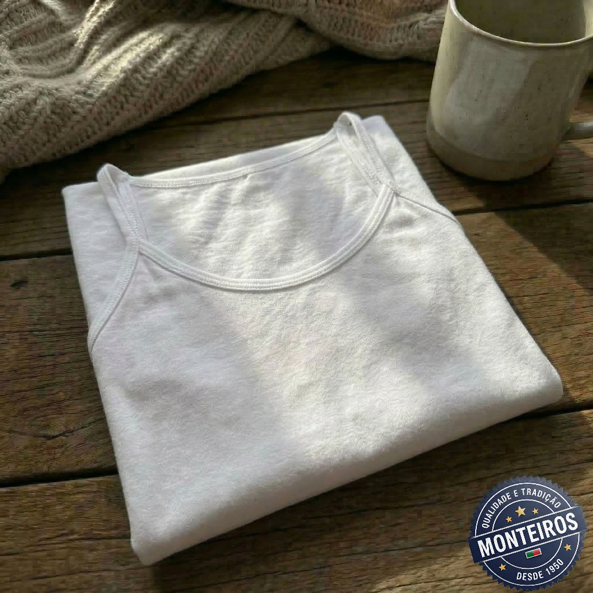 Camisola Interior com Alças em Cetim Finas - MC 560S 3