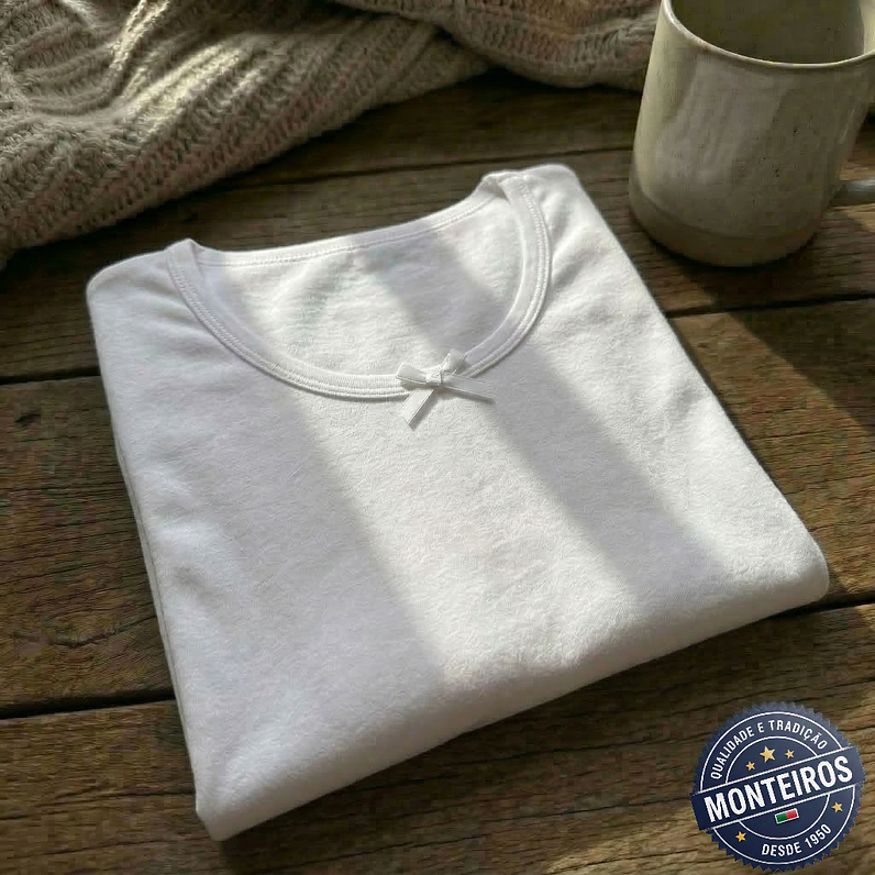 Camisola Interior Cardada com Manga - MC 576F 2