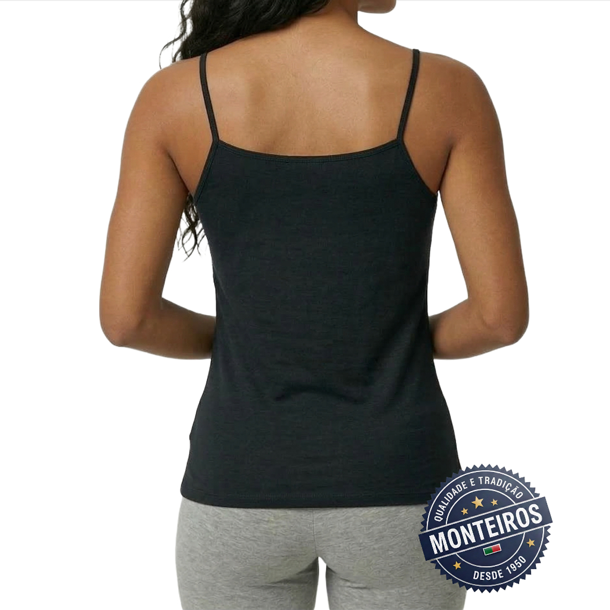 Camisa Interior de Senhora de Alças Finas - Algodão Natural - Ysabel Mora – 19687 4